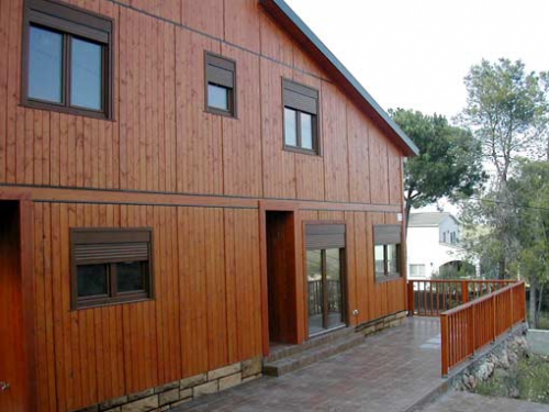 exterior casa de madera prefabricada Vilas Anderson