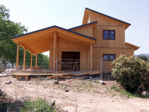 montaje casa de madera prefabricada Vilas Anderson