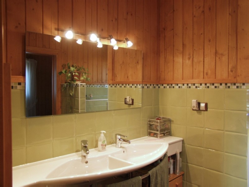 baño casa de madera prefabricada Vilas Anderson