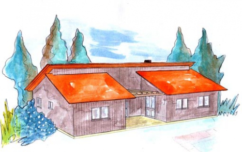 plano casa de madera kippan